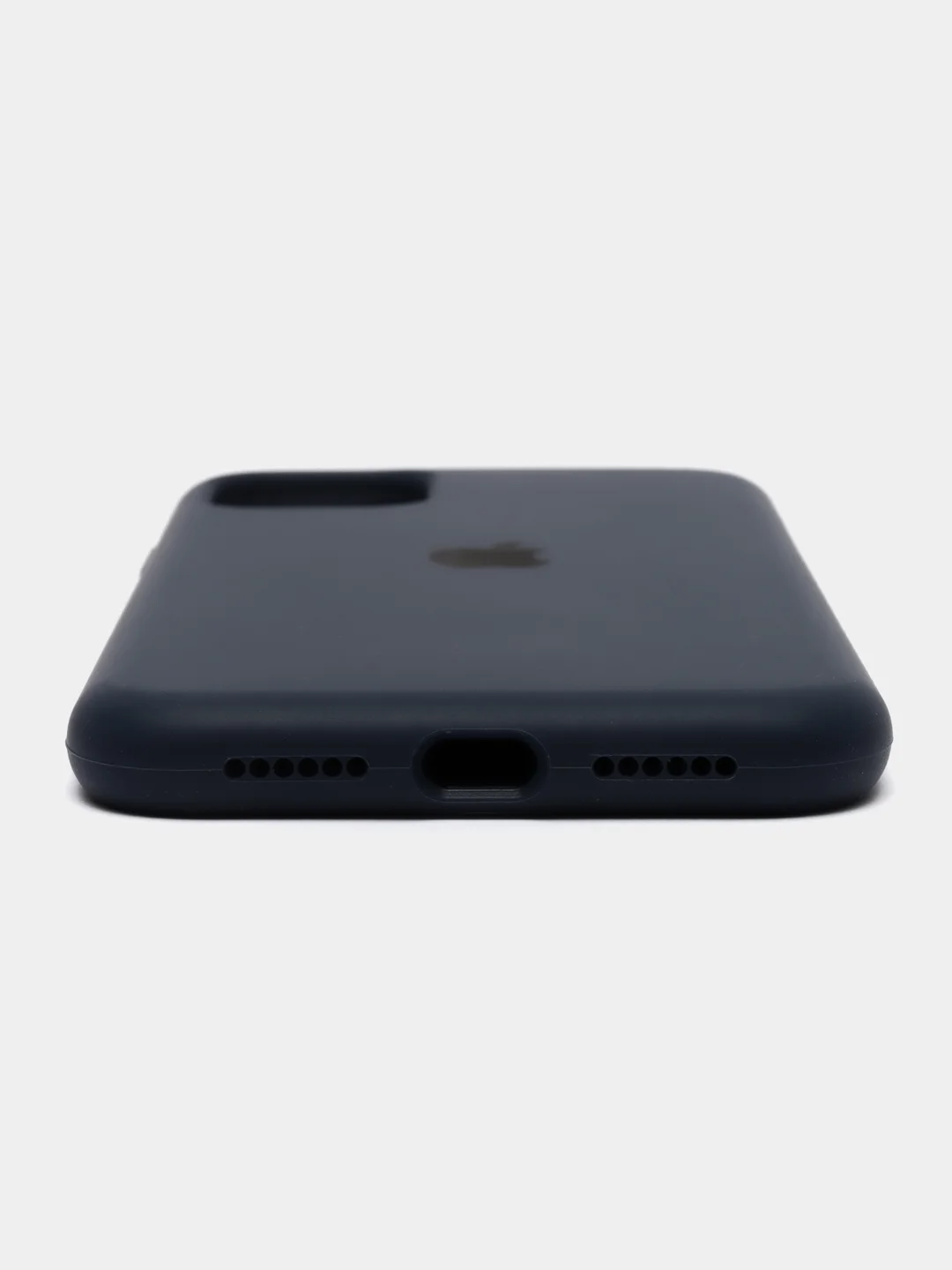 Темно-синий чехол Silicone Case для iPhone 11 с закрытым низом