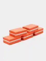 Оранжевый баф мини для ногтей 50 штук 100/180