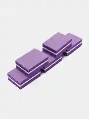 Фиолетовый баф мини для ногтей 50 штук 100/180