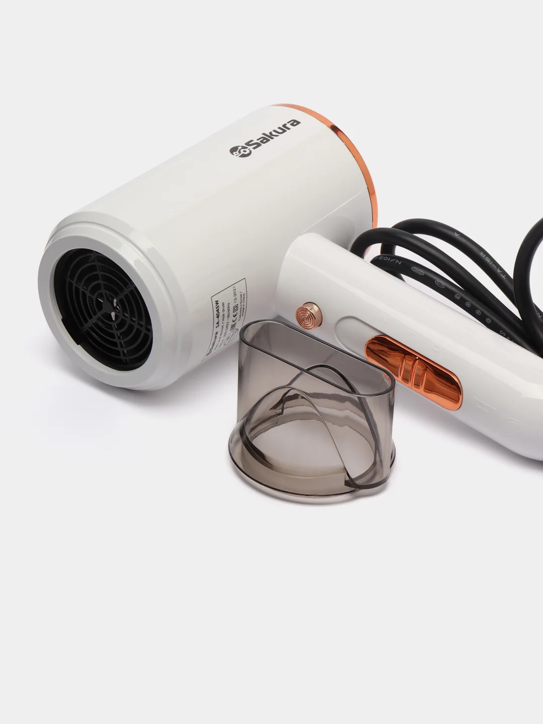 Фен для волос Sakura SA-4045W, 1400 Вт, 2 режима, холодная сушка