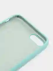 Бирюзовый чехол Silicone Case для iPhone 7, 8, SE 2020, с открытым низом
