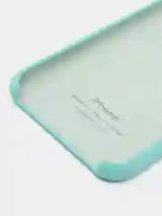 Бирюзовый чехол Silicone Case для iPhone 7, 8, SE 2020, с открытым низом
