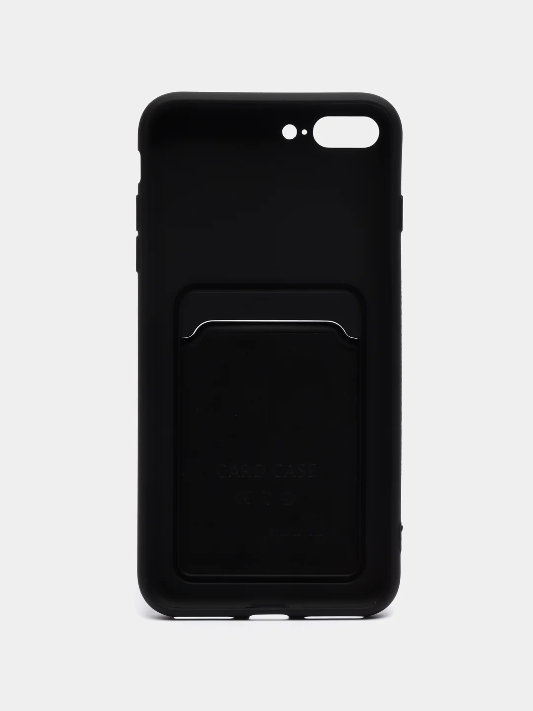 Черный чехол с карманом для карт, на iPhone 7 Plus, 8 Plus, 11, 12, 13