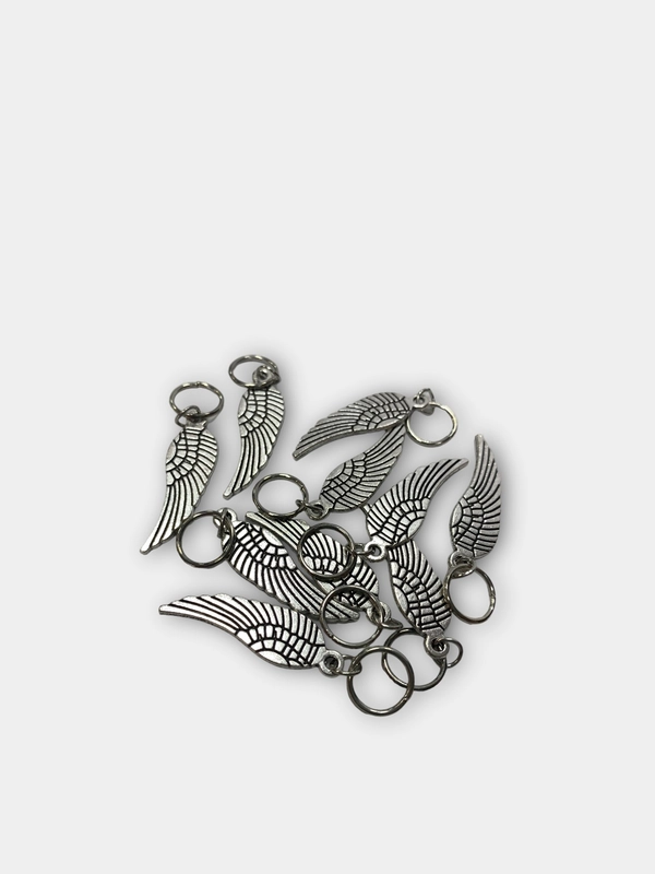 Кольца для волос (пирсинг) Крылья, 4,1  1 см, 5 шт