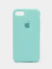 Бирюзовый чехол Silicone Case для iPhone 7, 8, SE 2020, с открытым низом