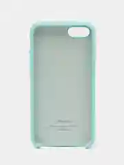 Бирюзовый чехол Silicone Case для iPhone 7, 8, SE 2020, с открытым низом