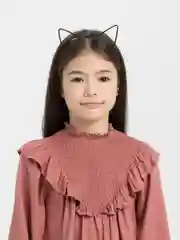 Черный ободок с ушками
