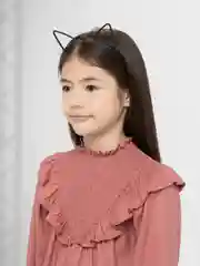 Черный ободок с ушками