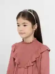 Белый ободок с ушками
