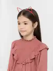 Красный ободок с ушками