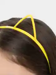 Желтый ободок с ушками