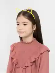 Желтый ободок с ушками
