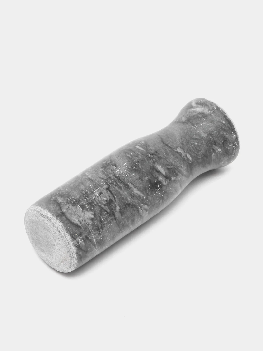 Черный ступка с пестиком "Мрамор", 10 х 7.5 см