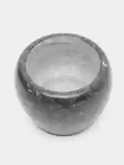 Черный ступка с пестиком "Мрамор", 10 х 7.5 см