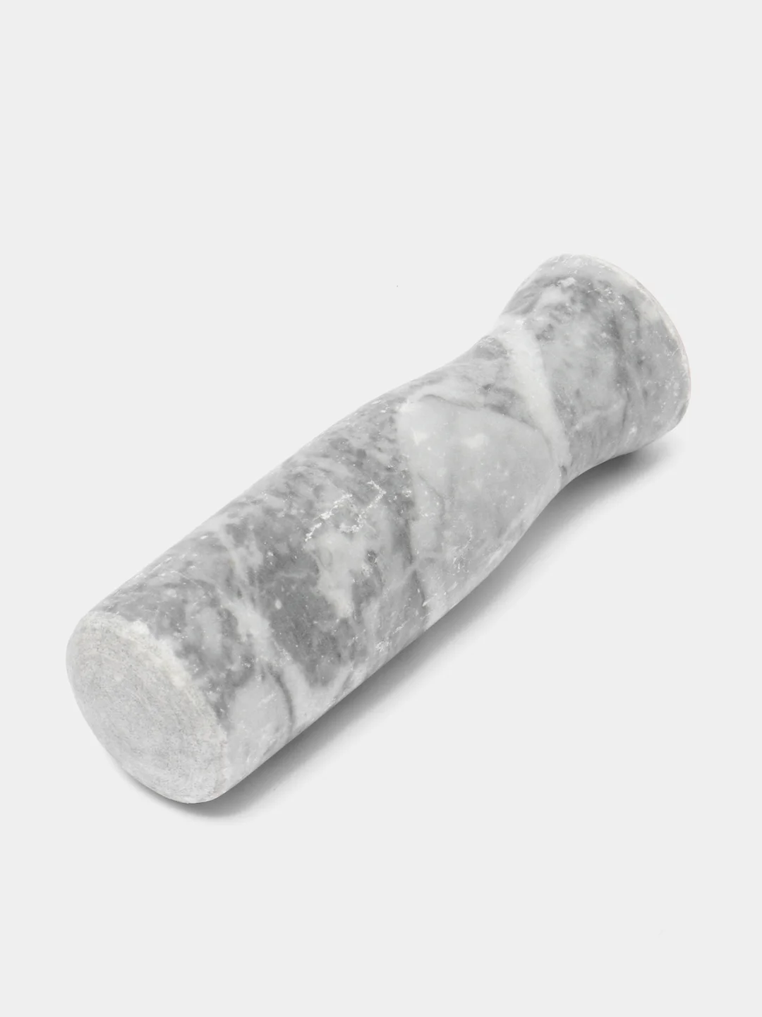 Серый ступка с пестиком "Мрамор", 10 х 7.5 см
