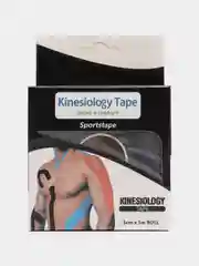 Черный кинезиотейп для лица
