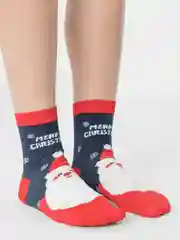 Индиго носки женские новогодние, с принтом