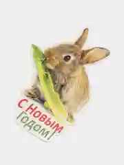Багровый открытка новогодняя 2024