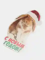 Лайм открытка новогодняя 2024
