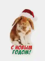 Лайм открытка новогодняя 2024