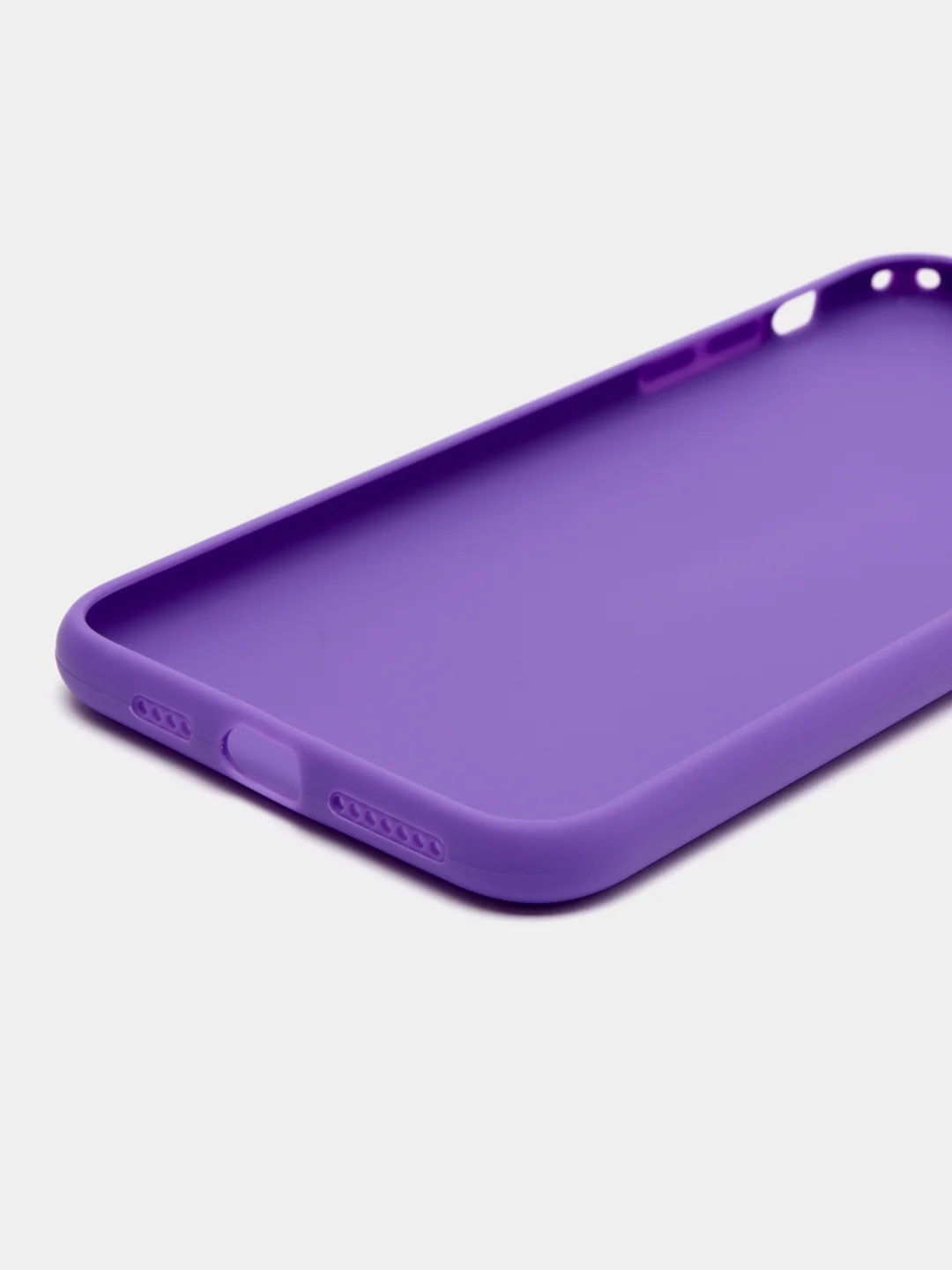 Фиолетовый чехол для iPhone XS Max, силиконовый, 14 цветов