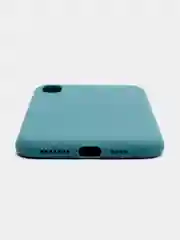 Синий меланж чехол для iPhone XS Max, силиконовый, 14 цветов