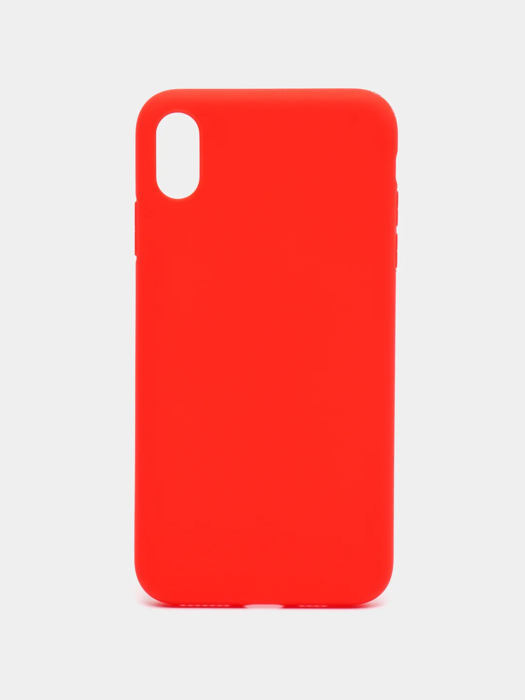 Красный чехол для iPhone XS Max, силиконовый, 14 цветов