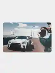 Белый наклейки на банковскую карту, с автомобилями, разные принты
