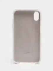 Белый чехол Silicone Case для iPhone XR, с открытым низом
