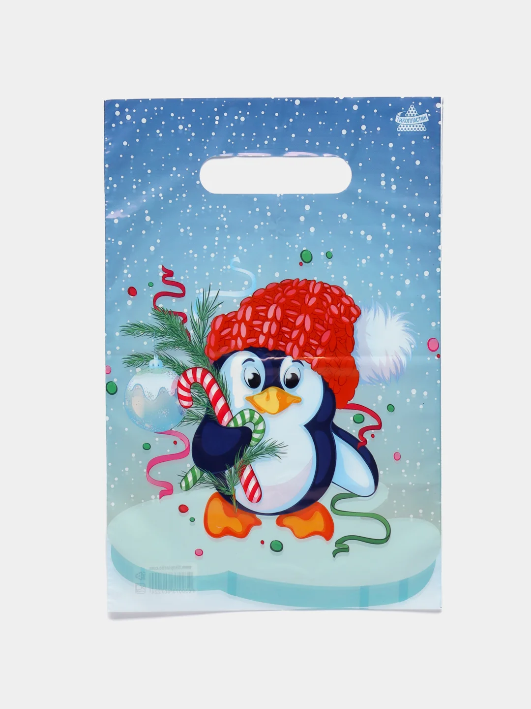 Кремовый пакет новогодний,5 шт ,20*30