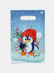 Кремовый пакет новогодний,5 шт ,20*30