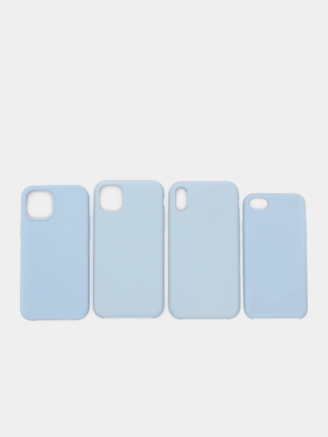 Синий меланж чехол для iPhone 12, 11, 7, 8, Pro, Max, Plus силиконовый айфон