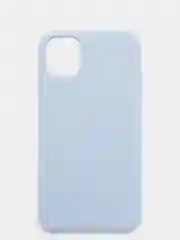 Синий меланж чехол для iPhone 12, 11, 7, 8, Pro, Max, Plus силиконовый айфон