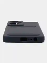 Темно-синий чехол TECNO CAMON 19 PRO  / CAMON 19 с защитой камеры и карманом для пластиковой карты