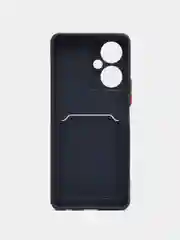 Темно-синий чехол TECNO CAMON 19 PRO  / CAMON 19 с защитой камеры и карманом для пластиковой карты