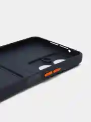 Темно-синий чехол TECNO CAMON 19 PRO  / CAMON 19 с защитой камеры и карманом для пластиковой карты