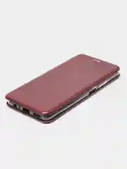 Багровый чехол-книжка для Infinix Note 10 Pro (Инфиникс Нот 10 Про)