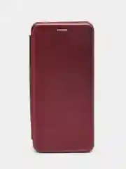 Багровый чехол-книжка для Infinix Note 10 Pro (Инфиникс Нот 10 Про)