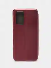 Багровый чехол-книжка для Infinix Note 10 Pro (Инфиникс Нот 10 Про)