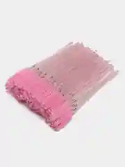 Розовый щеточки для ресниц и бровей, 50 шт