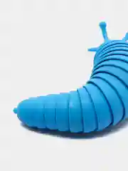 Голубой игрушка-антистресс "Слизень-погремушка" Finger Slug