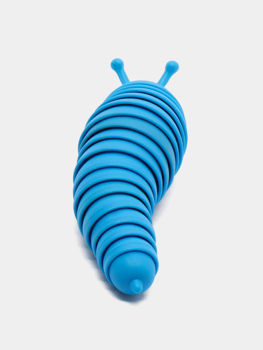 Голубой игрушка-антистресс "Слизень-погремушка" Finger Slug