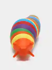 Оранжевый игрушка-антистресс "Слизень-погремушка" Finger Slug