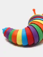 Оранжевый игрушка-антистресс "Слизень-погремушка" Finger Slug