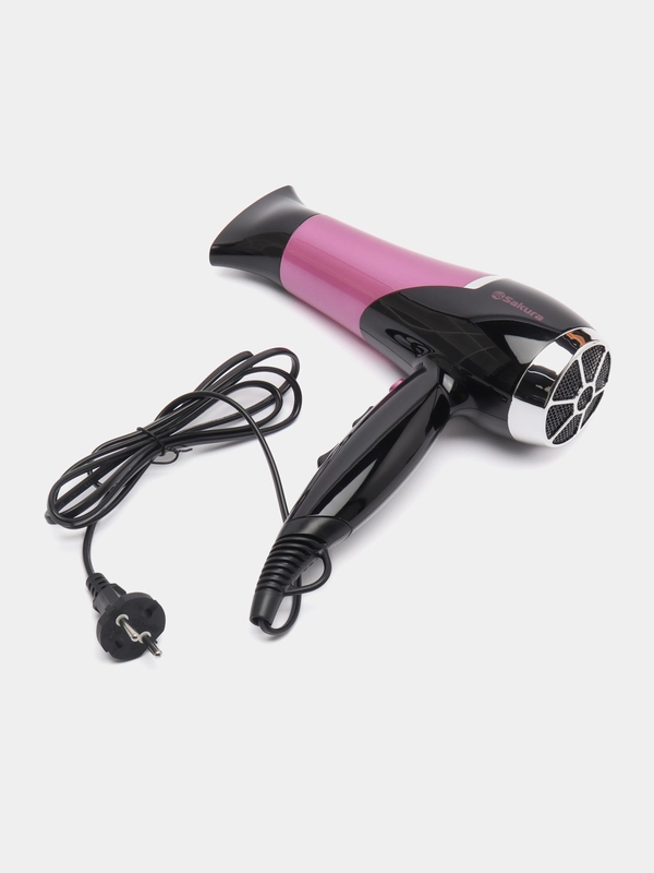 Фен для волос Sakura SA-4016P, 2400 Вт, 3 температурных режима