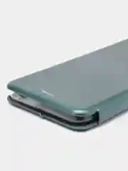 Зеленый чехол-книжка для Infinix Hot 12 Play NFC (Инфиникс Хот 12 Плей)