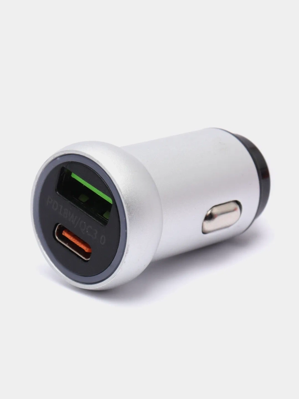Автомобильное зарядное устройство, USB, Type-C, 3.1 А, в прикуриватель