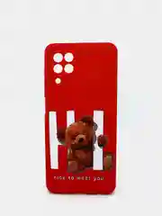 Конфетный чехол для Samsung A22 (самсунг), силиконовый, с принтом