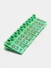 Зеленый бирка ушная для маркировки животных 20 штук в наборе 51*18 мм
