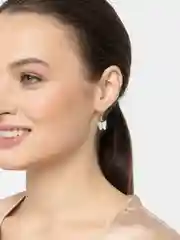 Бирюзовый серьги бабочки цветные